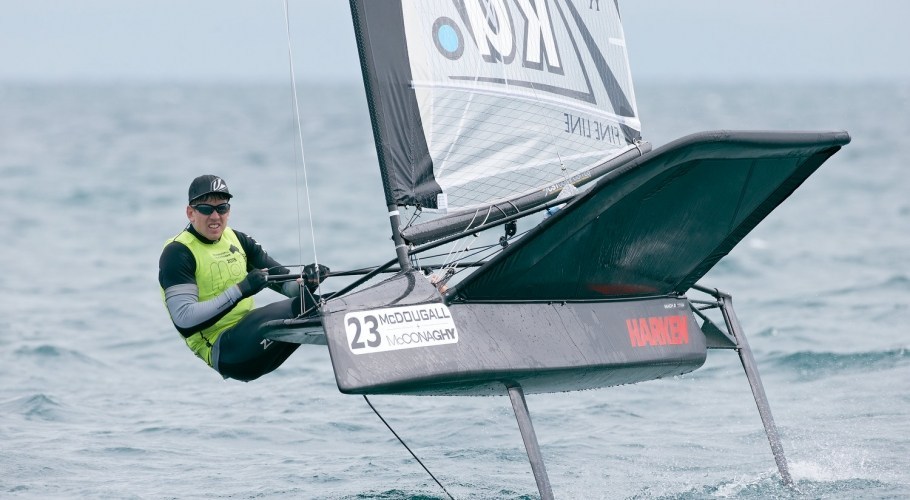 Peter Burling competing in the 2015 Moth Worlds Burling 2015 Worlds