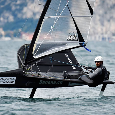Some of the best Moth sailors in the world use head protection content image safety