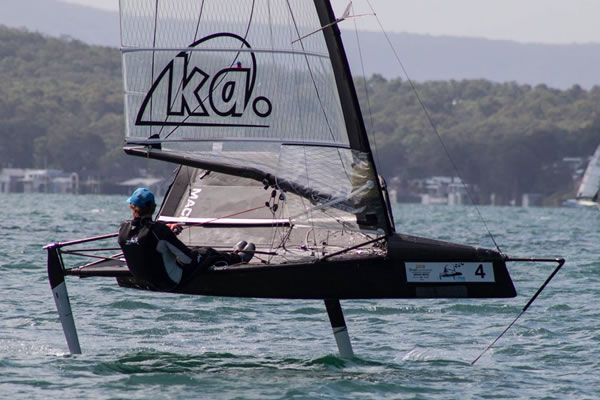 Nathan Outteridge on his MACH2.41 prototype, blitzing the field testimonial outteridge